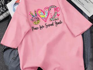 ladies drop shoulder pink color