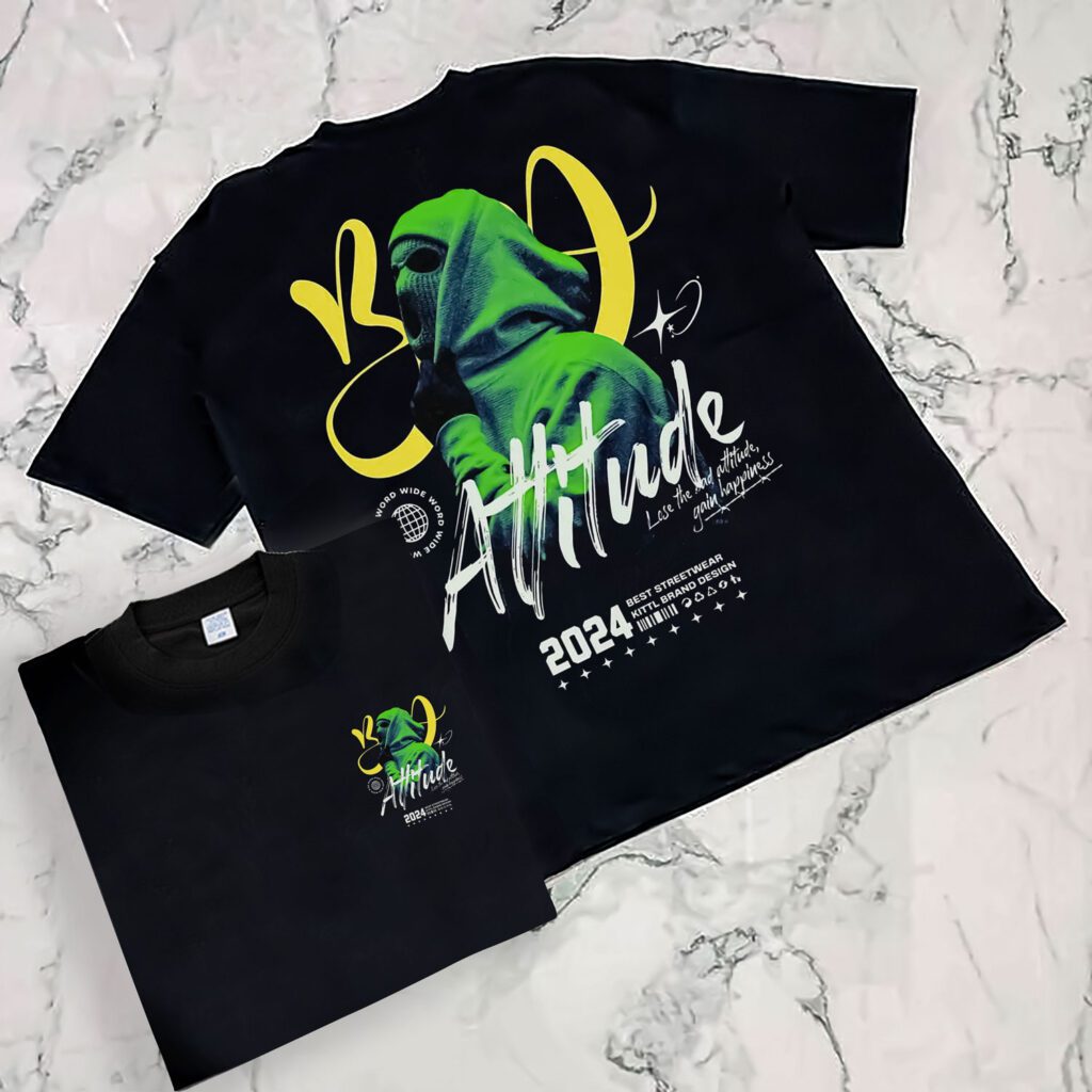 SELF Attitude Logo Design Drop Shoulder