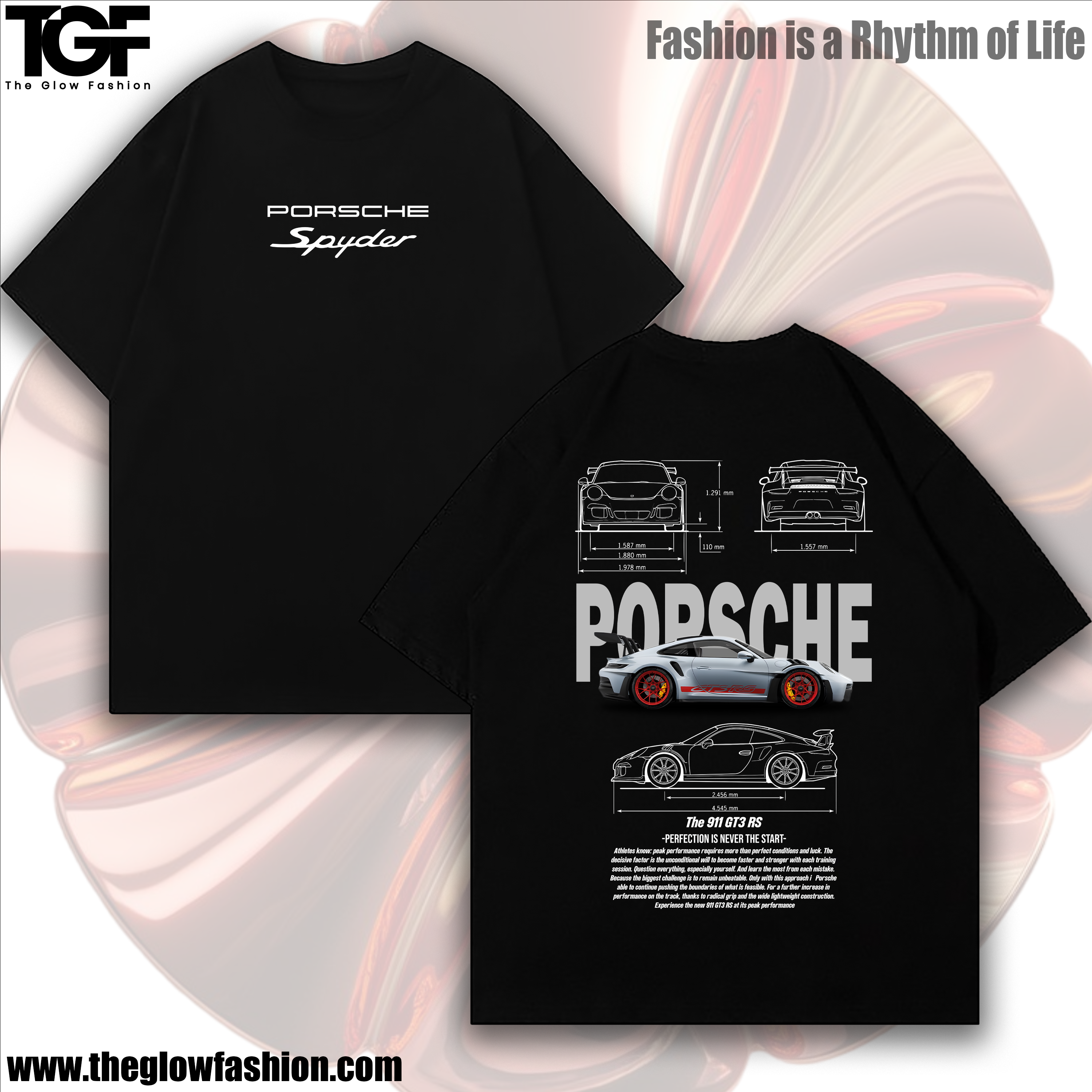 Porsche Drop Shoulder T-Shirt