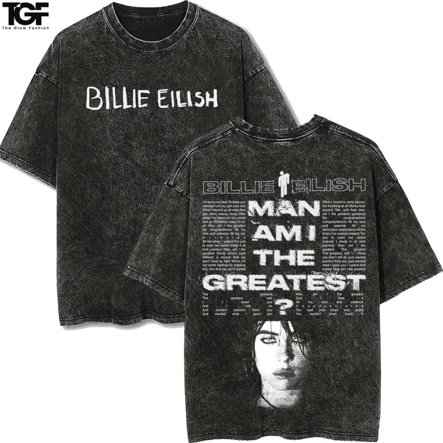Dark Wash Oversized Tee – Drop Shoulder for Relaxed Fit